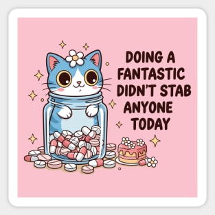 Purrfectly Harmless Cat Sticker